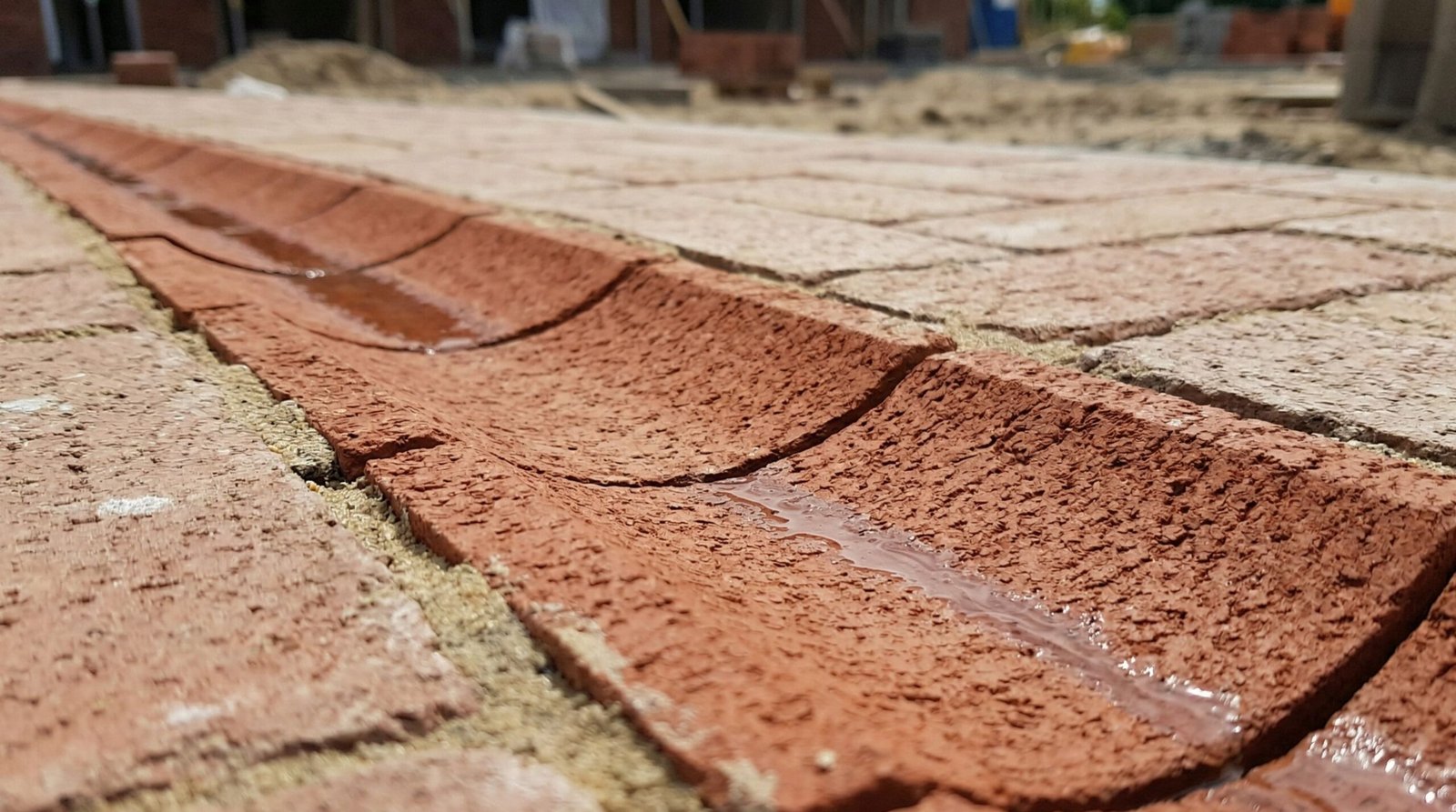 Channel bricks showing the groove in the middle