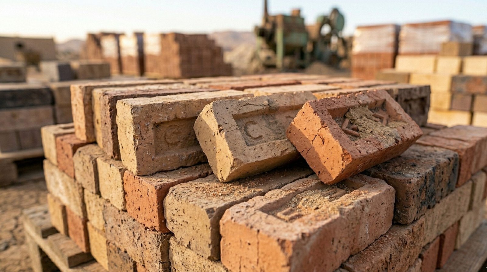 Rough common bricks for internal walls