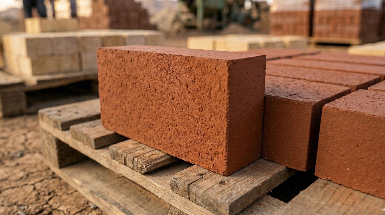 Clean and neat facing bricks on a house exterior