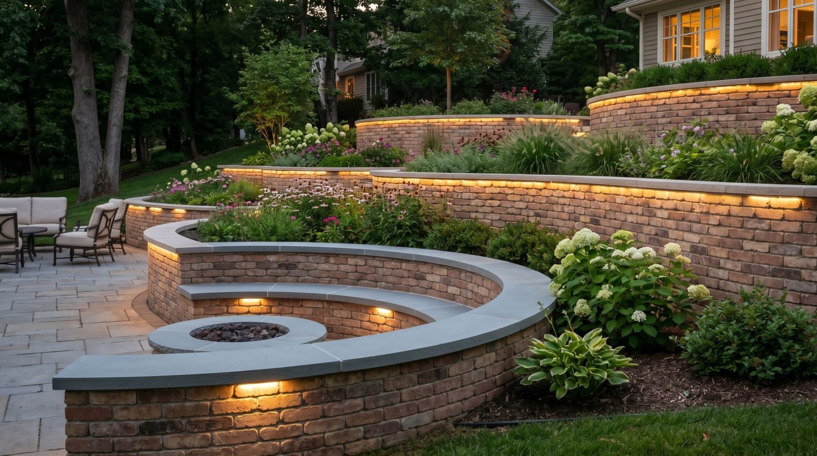 Best Design Ideas for Brick Retaining Walls