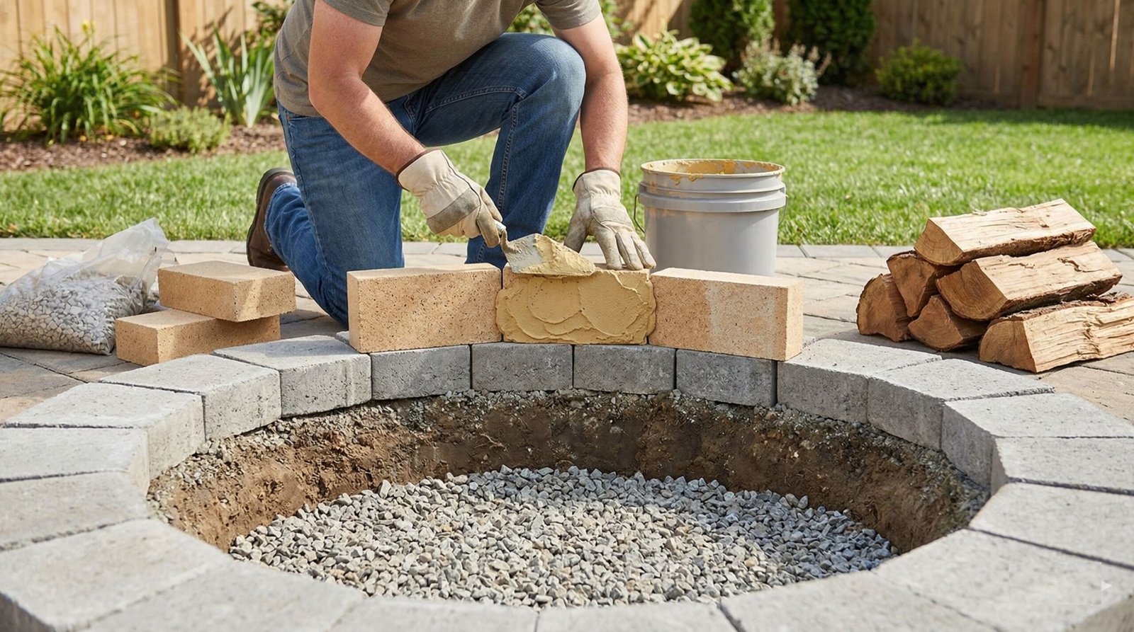 How to Build a Fire Pit with Bricks