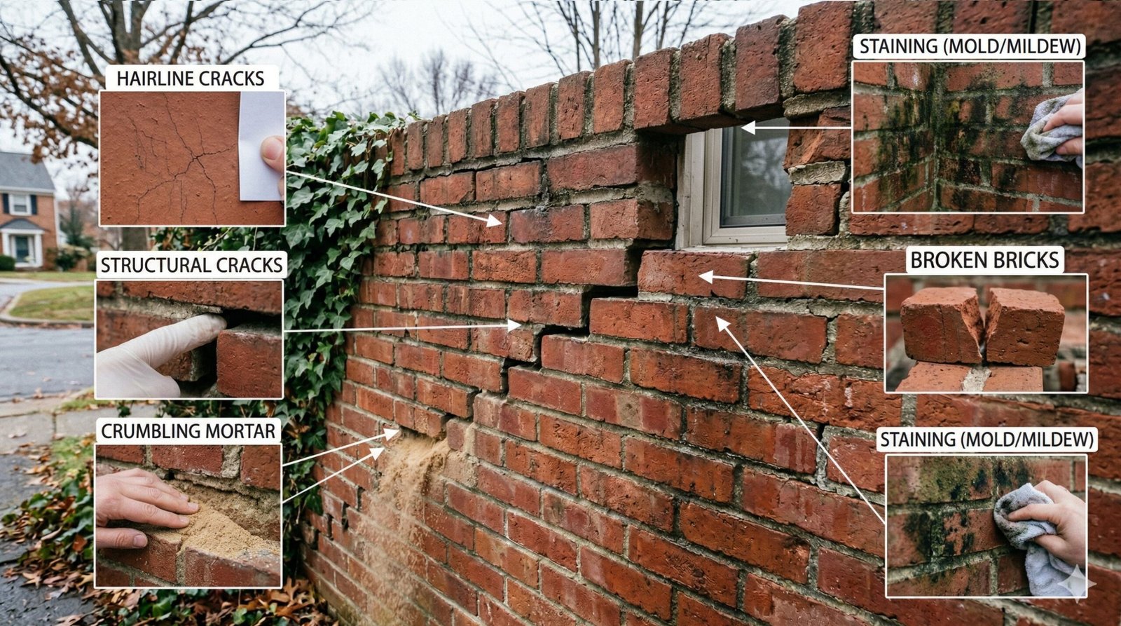 Types of Brick Damage