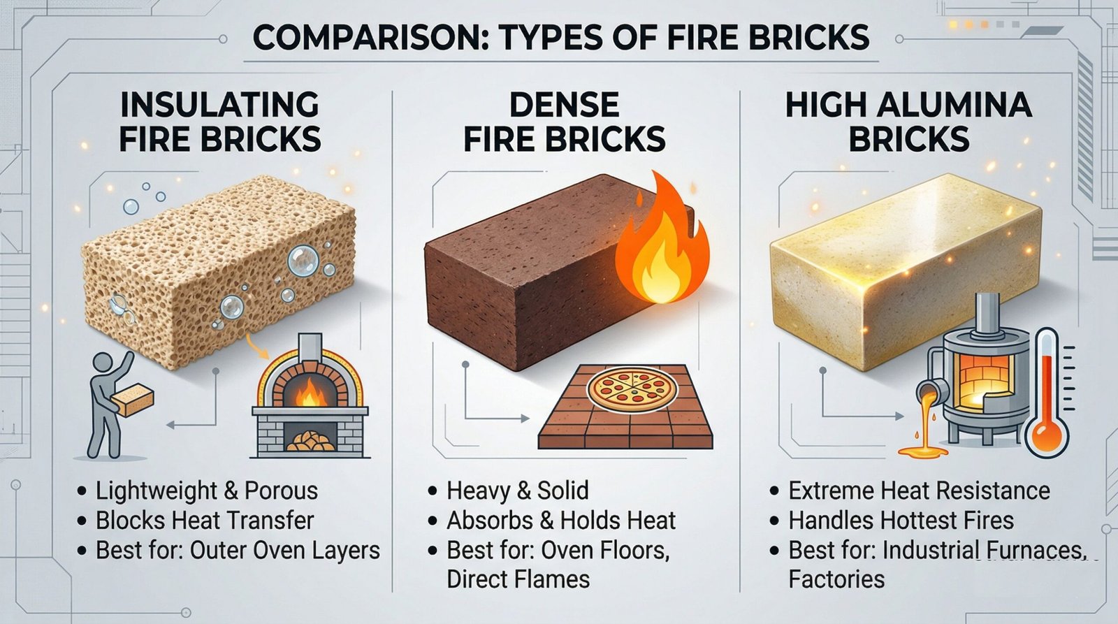 Types of Fire Bricks